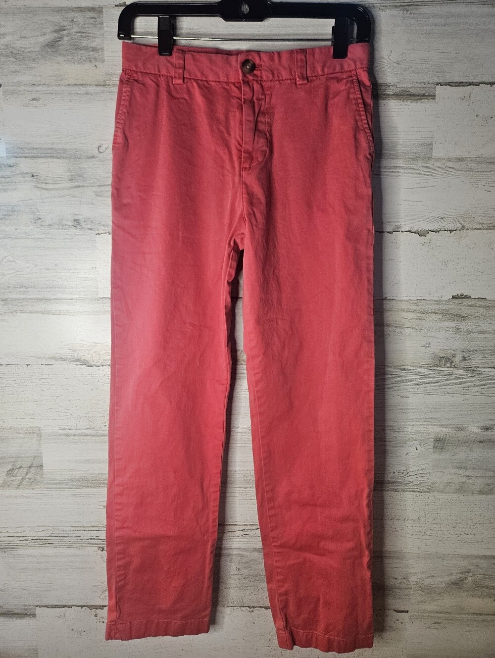 Vineyard Vines Boys Weathered Red Chino Khakis Size 14 Cotton Beach Coastal